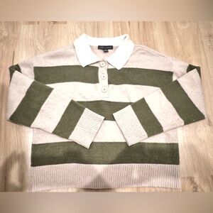 Sanctuary Cream and Tan Knit Sweater